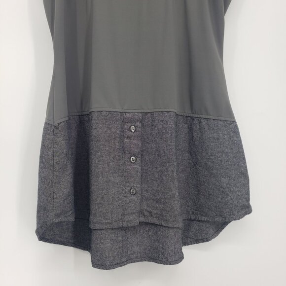 3/$25 Under Cover Agent Kathleen Kirkwood Collared Shirt Top M Under Layer Gray - Picture 5 of 8